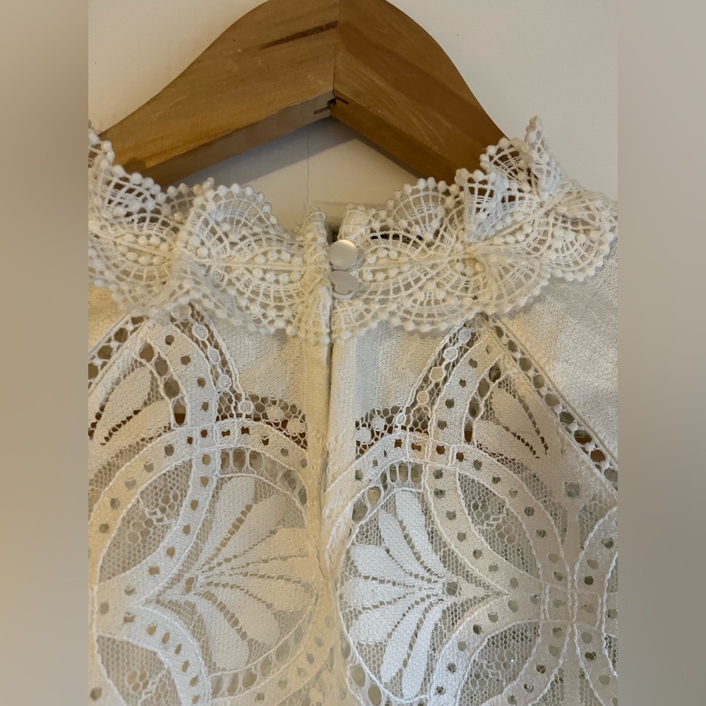 Sezane Bianca Blouse Ecru - Size 2 - Picture 7 of 13